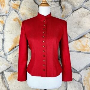 Lauren Ralph Lauren Red Linen Women's Jacket